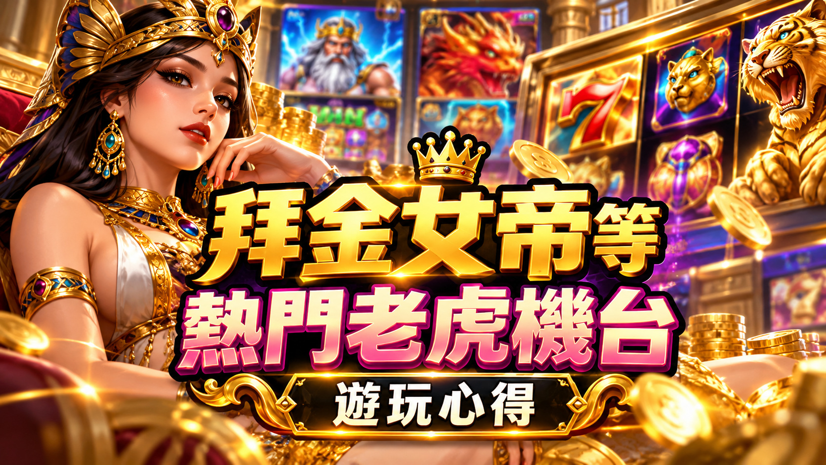 拜金女帝等熱門老虎機台遊玩心得
