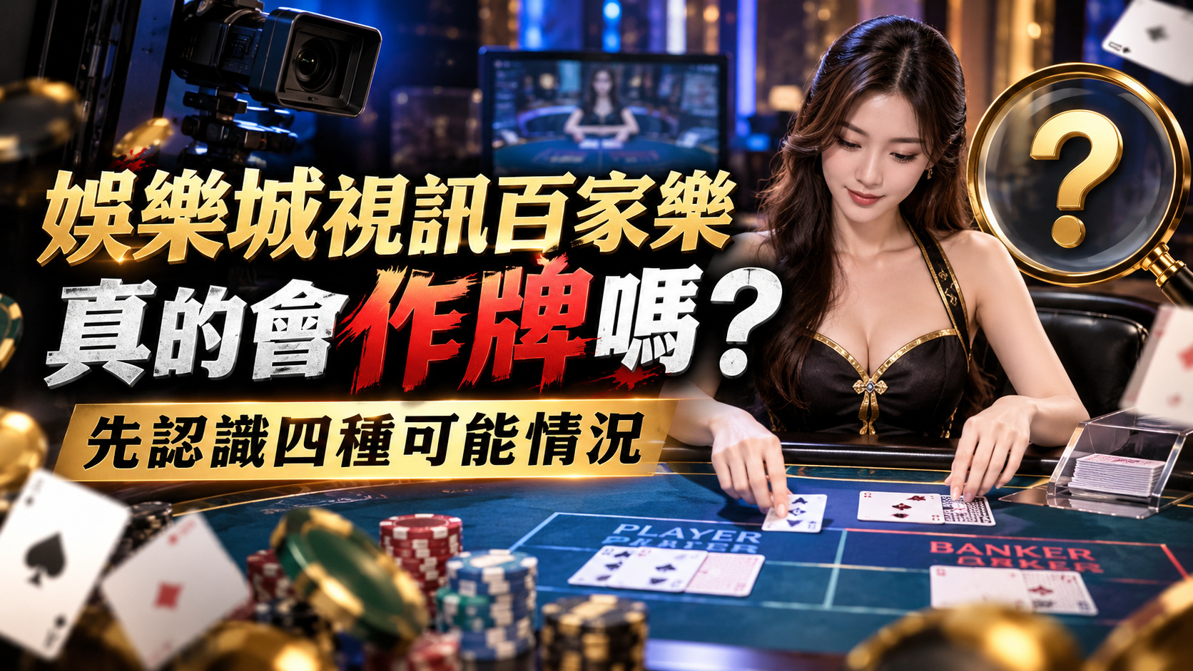 娛樂城視訊百家樂真的會作牌嗎?先認識四種可能情況